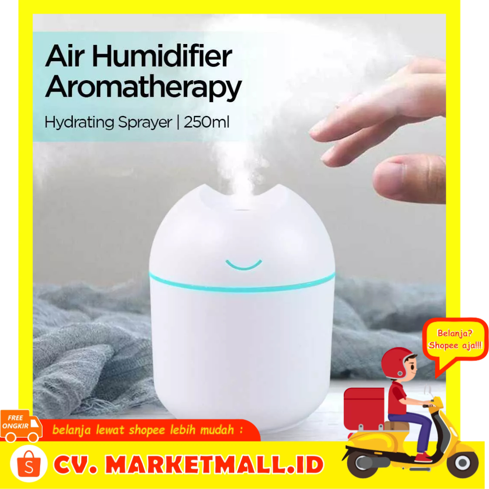 Air Humidifier Tenaga USB Lampu RGB Aromatherapy Hydrating Sprayer 250ml CHUBAN - 7RHXKVWH