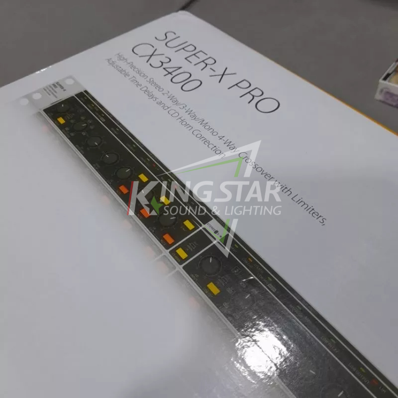 Crossover Behringer CX3400 Super X Pro CX 3400 Limiter Aktif 2 3 4 way