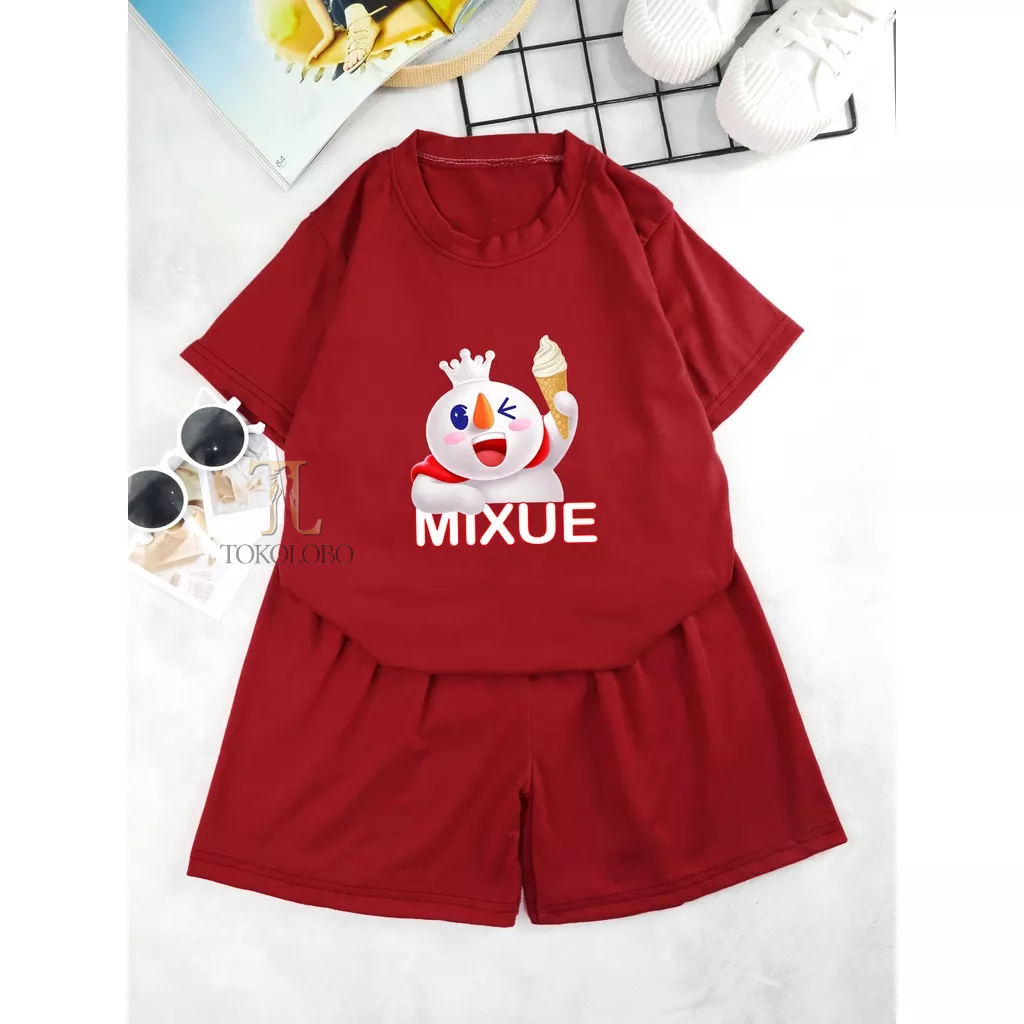 tokolobo SET ANAK YAY MIXUE (SOFT SPANDEX) DTF PRINTING