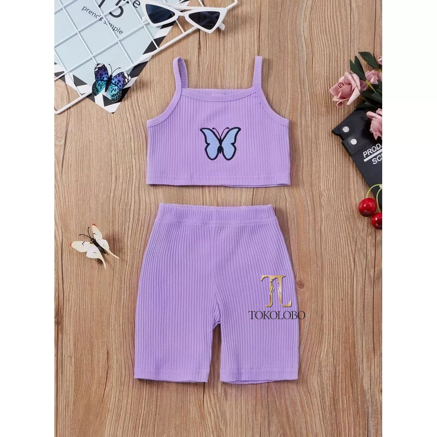 tokolobo SET ANAK JOY BUTTERFLY ( DTF Printing )