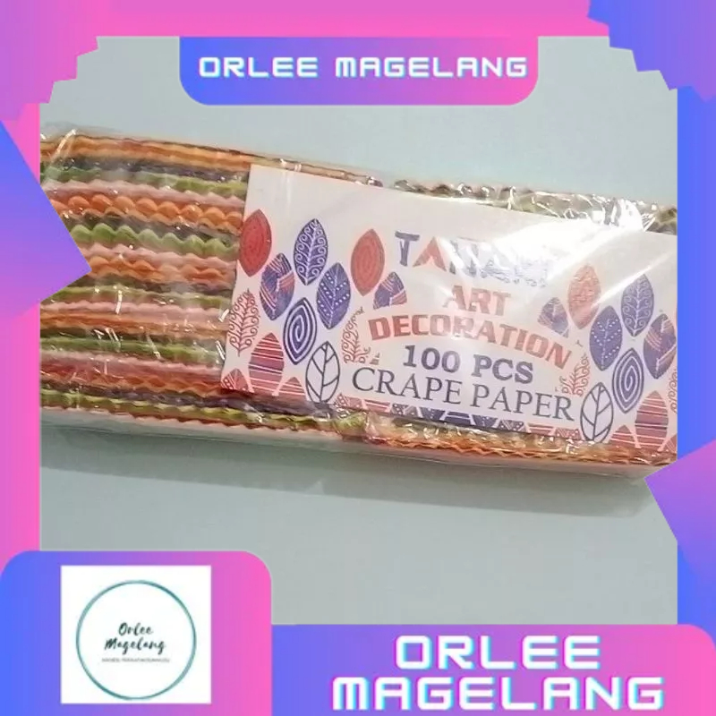 

KERTAS KREP // KERTAS DEKOR WARNA WARNI // 1 PAK (ISI 10 PCS)