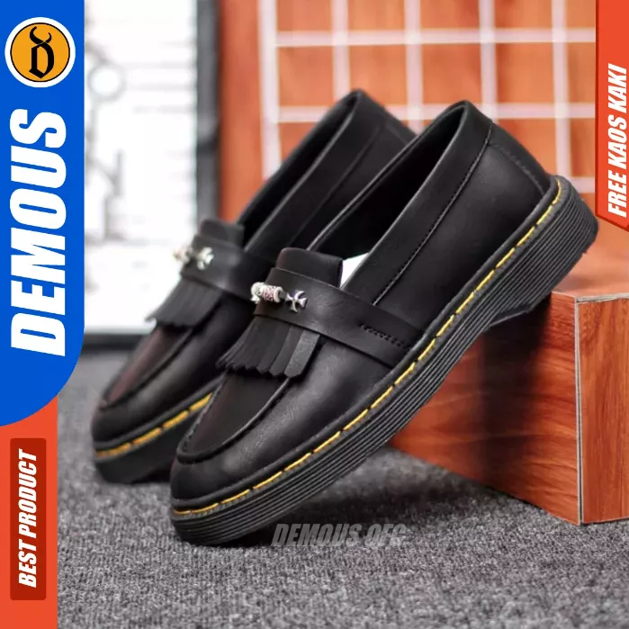 Sepatu Formal Loafers Hitam Pria