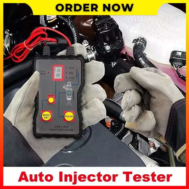 Injector Flush Cleaner Alat Uji Sistem Tekanan Bahan Bakar Kendaraan Diagnostik Deteksi Perbaikan Injeksi Mobil Fuel Injector Tester VODOOL CNBJ-620 - 7CBT0HGY