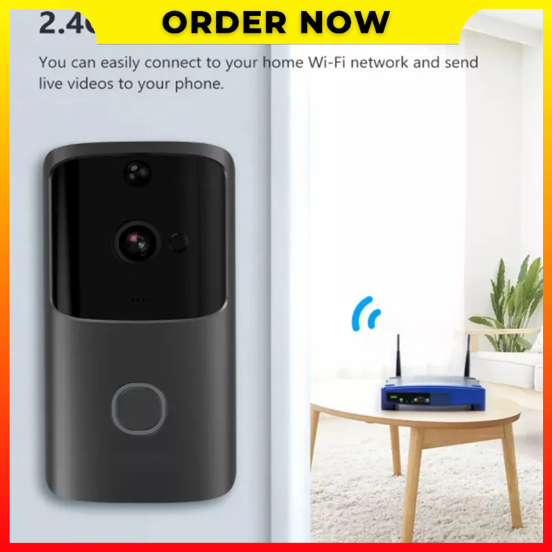 Bel Pintu Kamera Keamanan APP Ponsel Monitor Rumah dari Jarak Jauh Smart Home Nirkabel WIFI Visual HD Video Audio WowCam App M10 - 7RHK0AGY