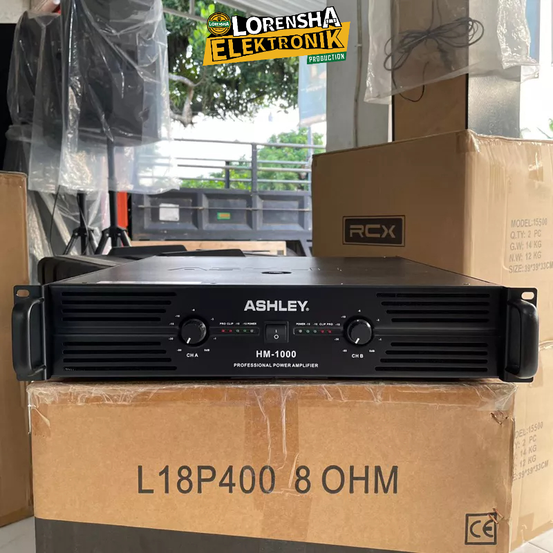 Power ASHLEY HM 1000 Original Amplifier Class H
