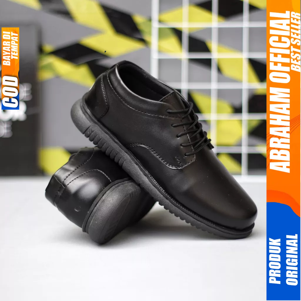 Sepatu Casual Oxford Formal Hitam Kerja Pantofel Pria