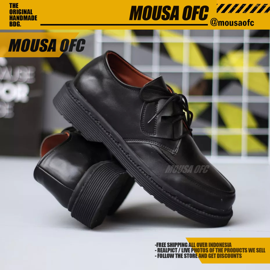 Sepatu Low Boots Docmart Pantofel Formal Hitam Pria