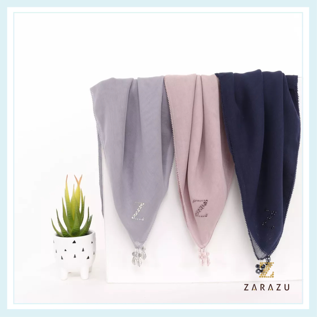 My Chic Lady - Everyday Renka Vivi Scarf Square Paris Japan Signature Premium by Zarazu  [Pastel Tod