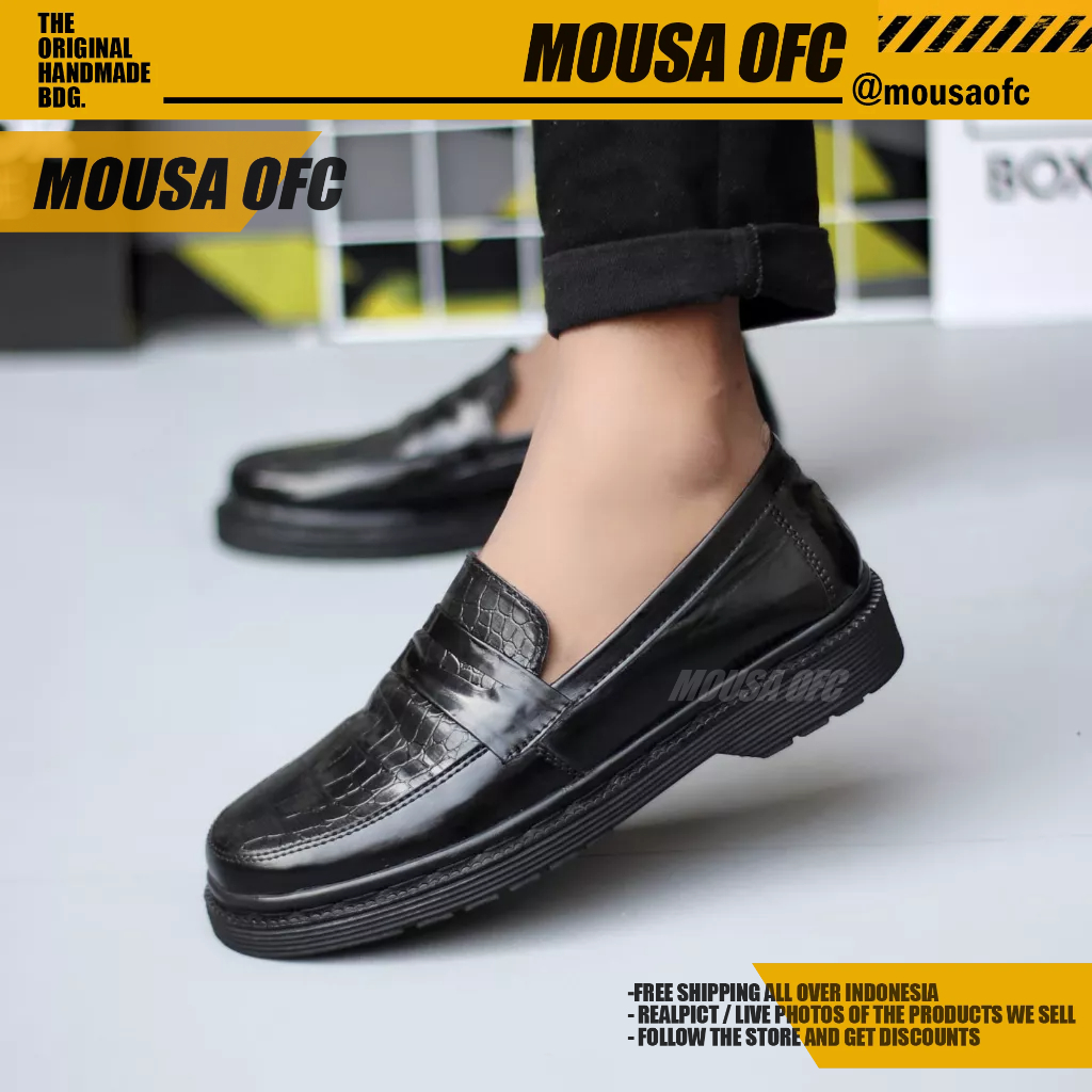 Sepatu Loafers Docmart Pantofel Formal Kerja Pria