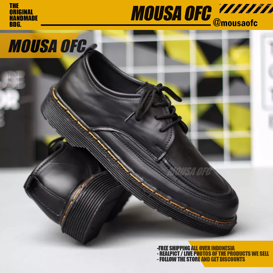 Sepatu Docmart Pantofel Formal Kerja Hitam Pria