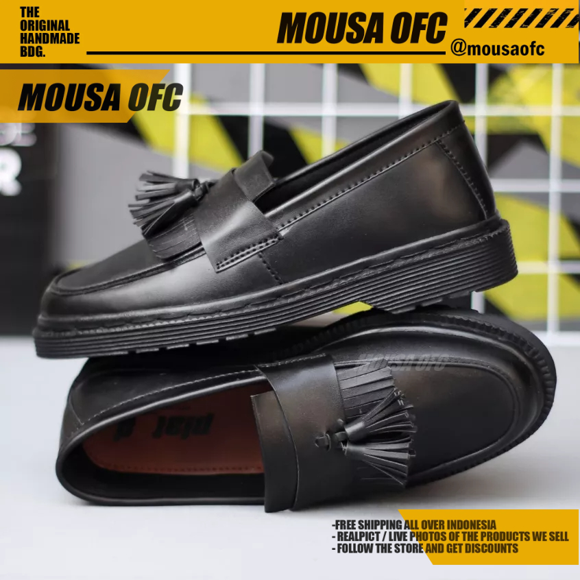 Sepatu Docmart Formal Pantofel Kerja Hitam Pria