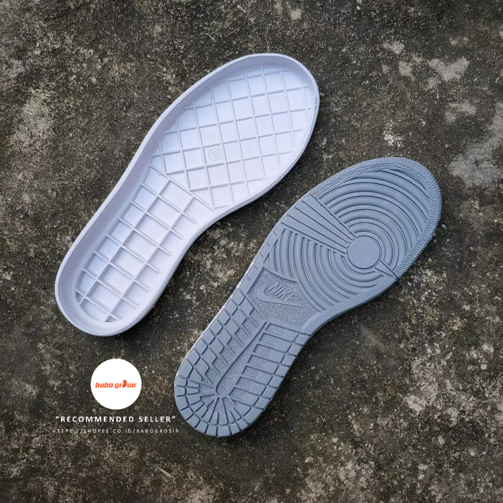 Outsole Nike Air Jordan 1 Retro Warna dan Size Lengkap, Size Kecil dan Size Besar hingga 44/45. Bahan Karet Rubber Kualitas Import Lentur dan Tidak Licin. Cocok untuk Repair Sepatu