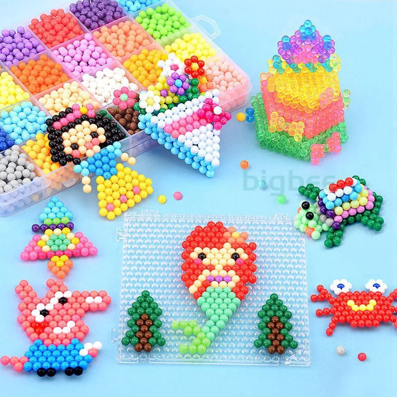 [COD] Mainan Manik Air / Aqua Beads / Water Beads DIY Ajaib Karakter