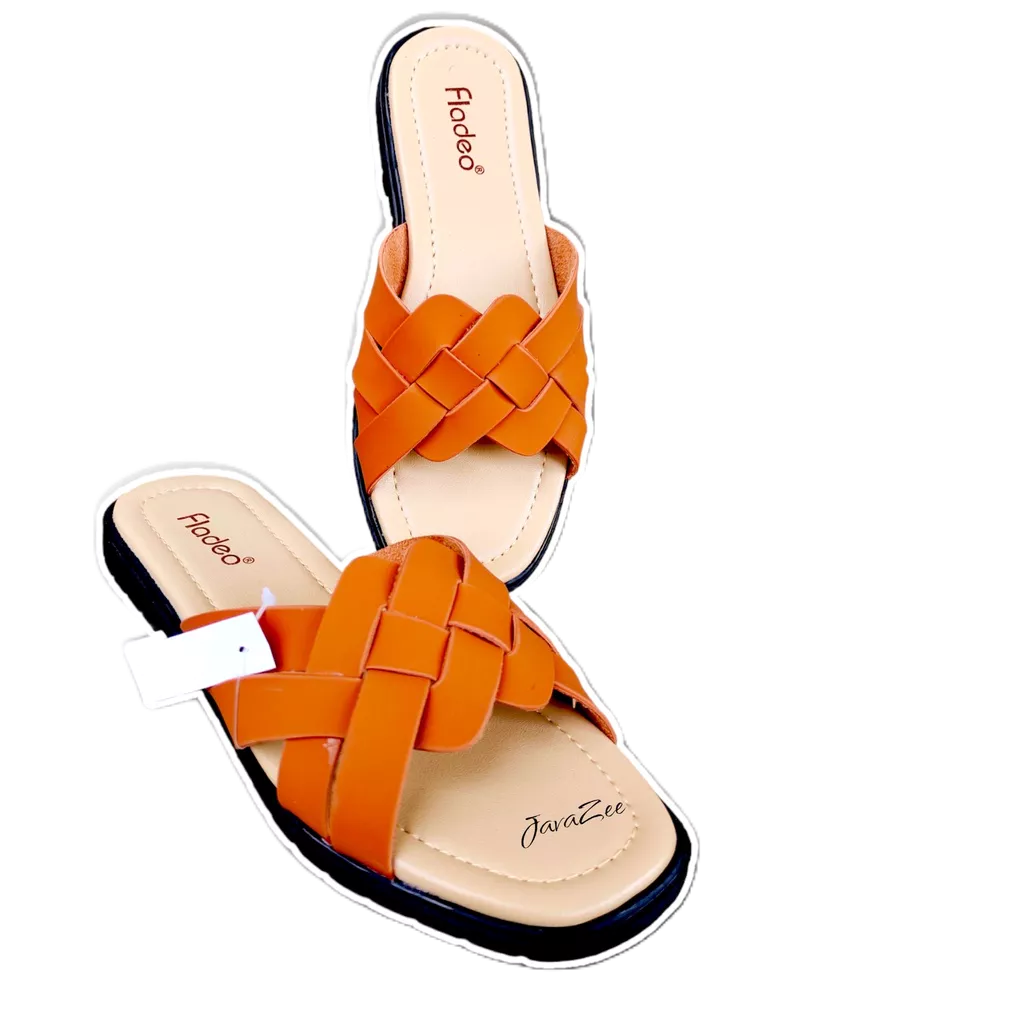 promo cuci gudang sandal flat wanita perempuan selop model anyam flip flop terbaru dengan desain elegan trendy yang cocok buat santai di rumah jalan-jalan fashion lebaran hari raya