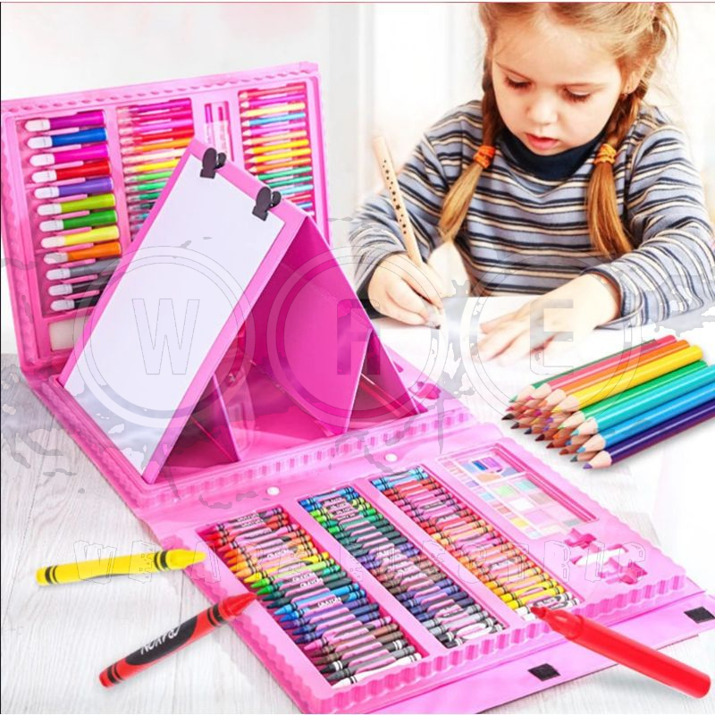 

[WAE] SUPER MEGA ART SET ISI 208PCS CRAYON UNTUK MENGGAMBAR ANAK
