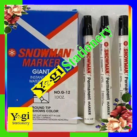 

Spidol Snowman Marker/permanen No.g-12 1pk isi 12 spidol