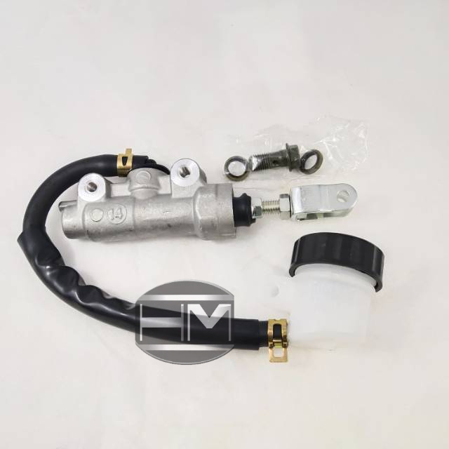Master rem belakang+tabung minyak rem sepeda motor Satria Fu 150 motomeru