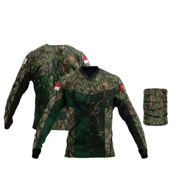 baju camo berburu lengan panjang