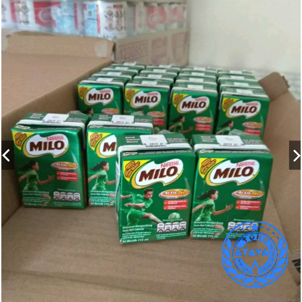 

Susu Milo Kotak Coklat ACTIVE GO UHT - ukuran 110 ml (Harga Satuan)