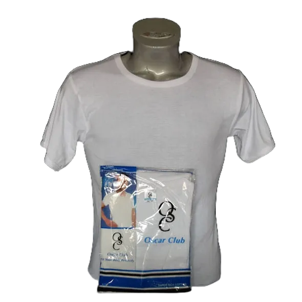 Oscar Club Oblong Putih / Kaos Oblong / Kaos Dalam / Baju Kaos Oblong Putih Polos