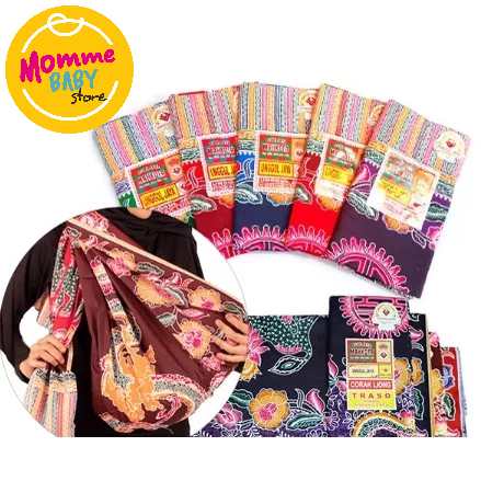 Jarik Kain gendongan bayi Selendang jarik Gendong Merk NA ( Nur Azizah ) Halus Kain Gendongan Motif Liong Kain gendongan Anggur