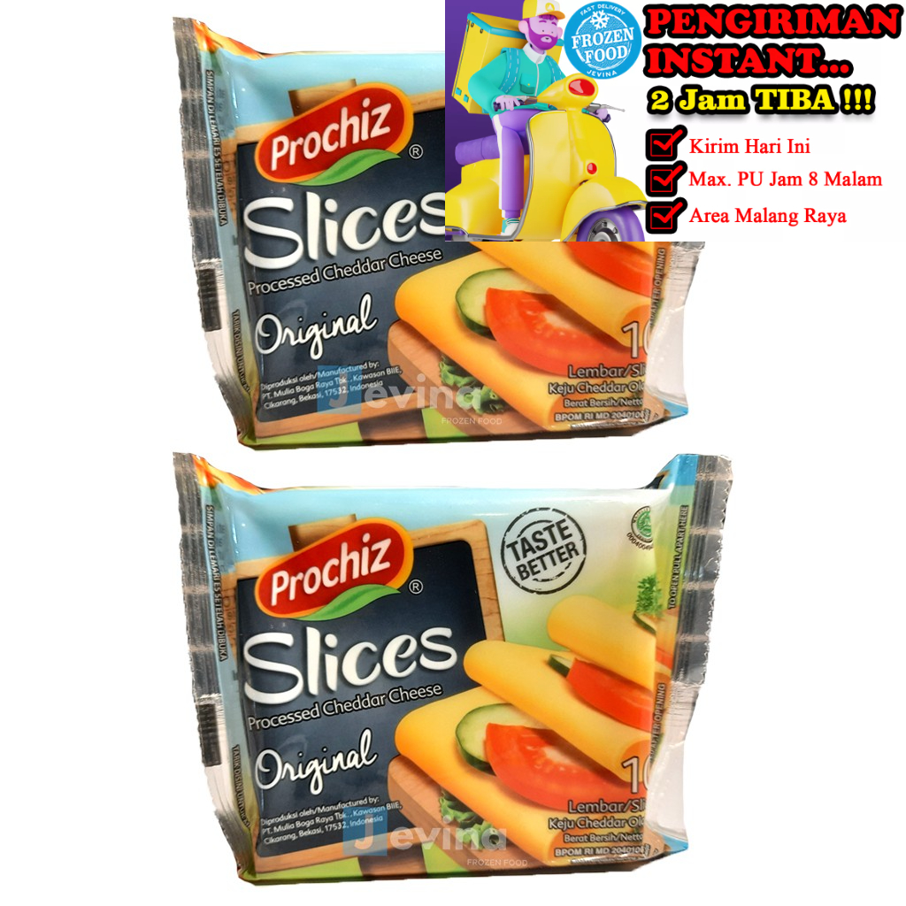 

Prochiz Keju Slices Original 170g Isi 10