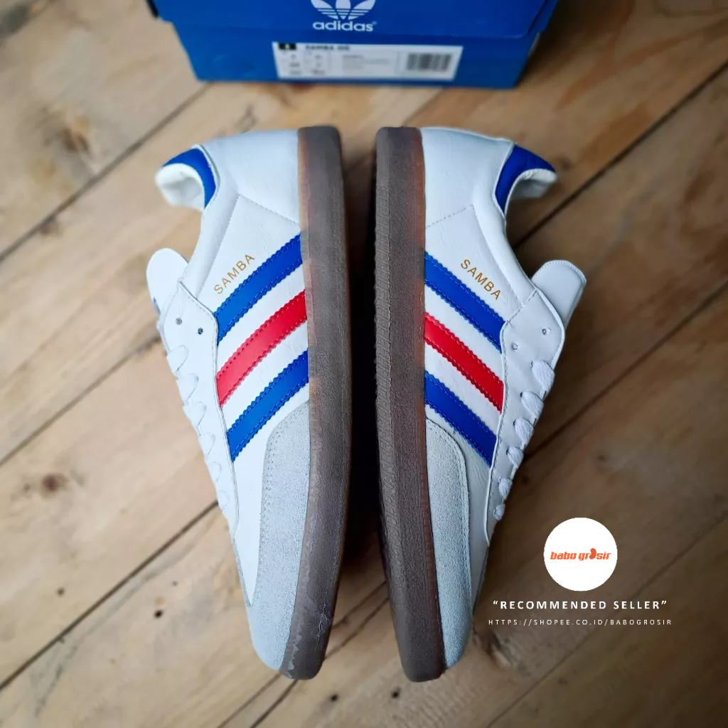 PROMO Sepatu Adidas Samba OG White Multicolor Premium | Sneakers Pria dan Wanita, Harga Murah, Kualitas Mewah dan Terjamin