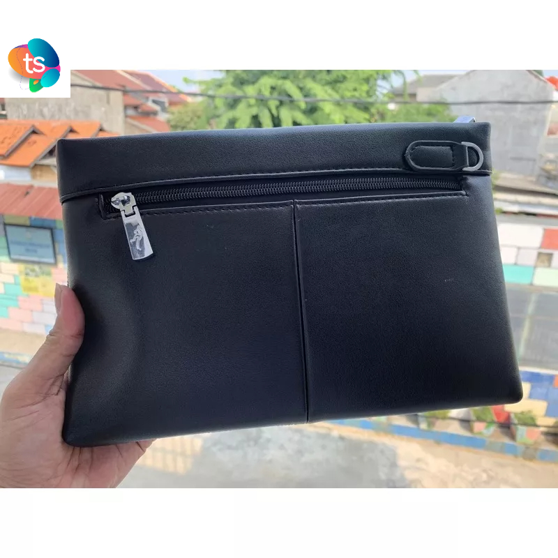 Handbag murah Dompet Clutch Jinjing Pria/Wanita Hitam