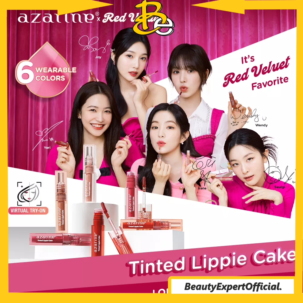 ⭐️ Beauty Expert ⭐️ [Azarine x Red Velvet] Tinted Lippie Cake Lip Tint 2.9ml