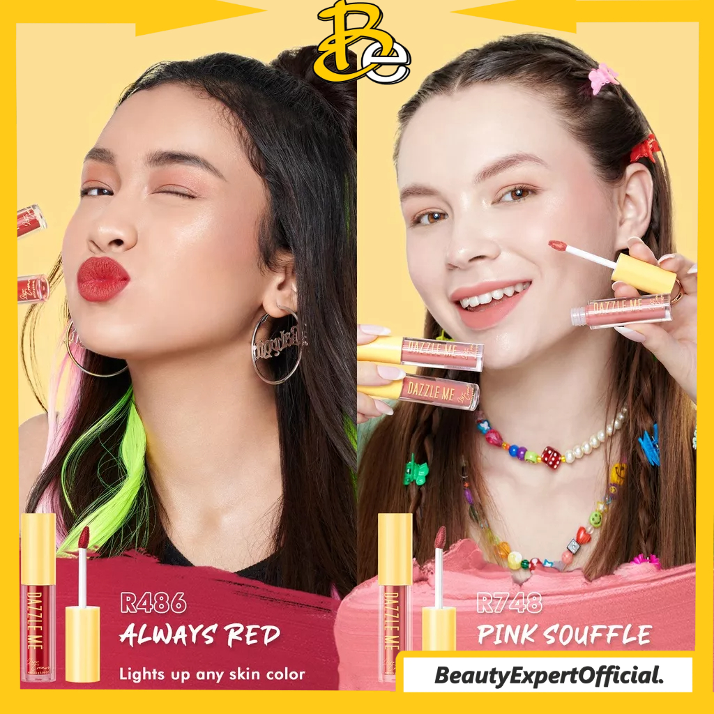 ⭐️ Beauty Expert ⭐️ Dazzle Me Ink-Licious Lip Tint BPOM | DAZZLE ME Mousse Lip Cream |  DAZZLE ME Velvet Matte Lip Cream