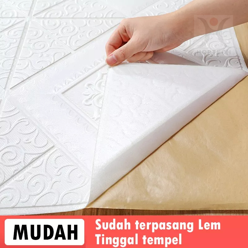 Wallpaper 3D FOAM | Wallpaper Dinding 3D Motif Foam Batik Series More High Quality | Wallfoam Sticker 35x35cm