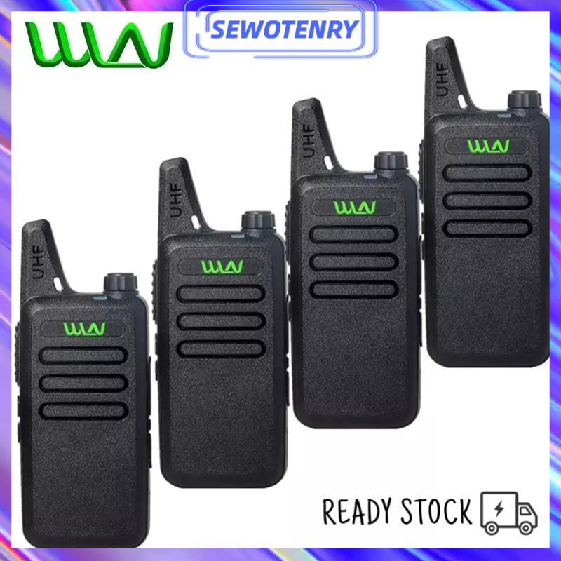 【Termurah】HT WLN C1 UHF Handy Talky TWO WAY RADIO BLACK Walkie Talkie 2 UNIT