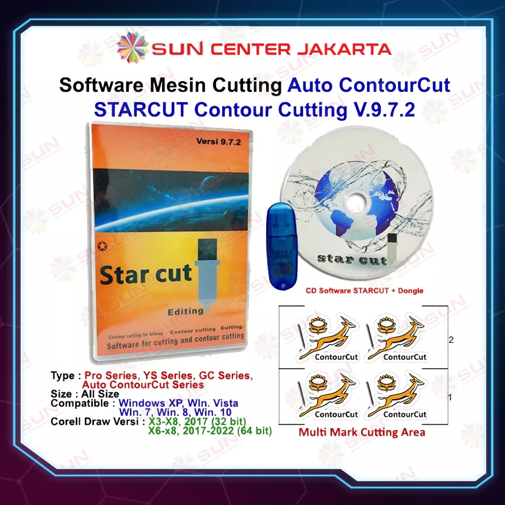 Mesin Cutting Sticker Jinka Auto Contour Cut Terbaru -  PE Pro 723 ( Auto Contour Cut )