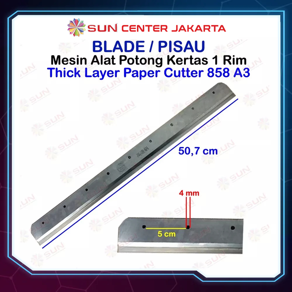 BLADE / PISAU - Part Mesin Thick Layer Paper Cutter 858 A4 / 858 A3 / 868 A3