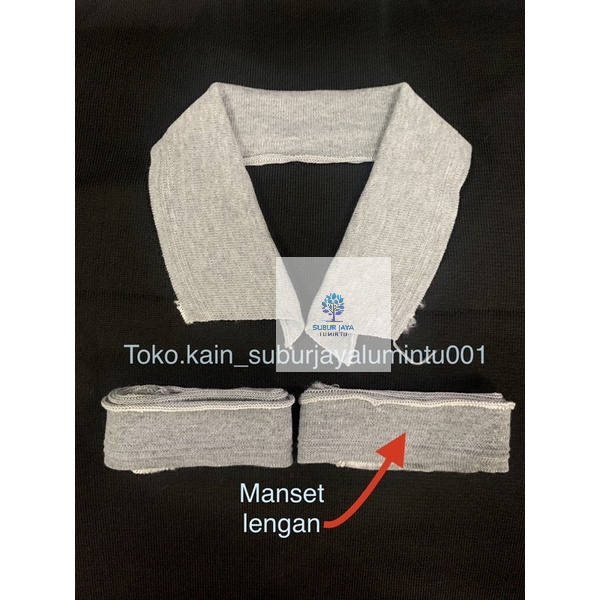 pita lengan saja (khusus lengan) rib lengan polo manset lengan