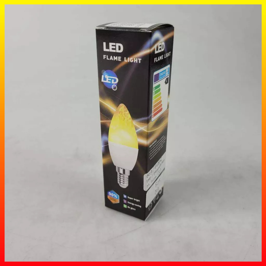 LED Lilin Lampu dengan 3 Mode Efek Api Dekorasi Rumah Hotel Bar Soket E27 Warm White 3W JSEX CB2 - 7CLL4DWH