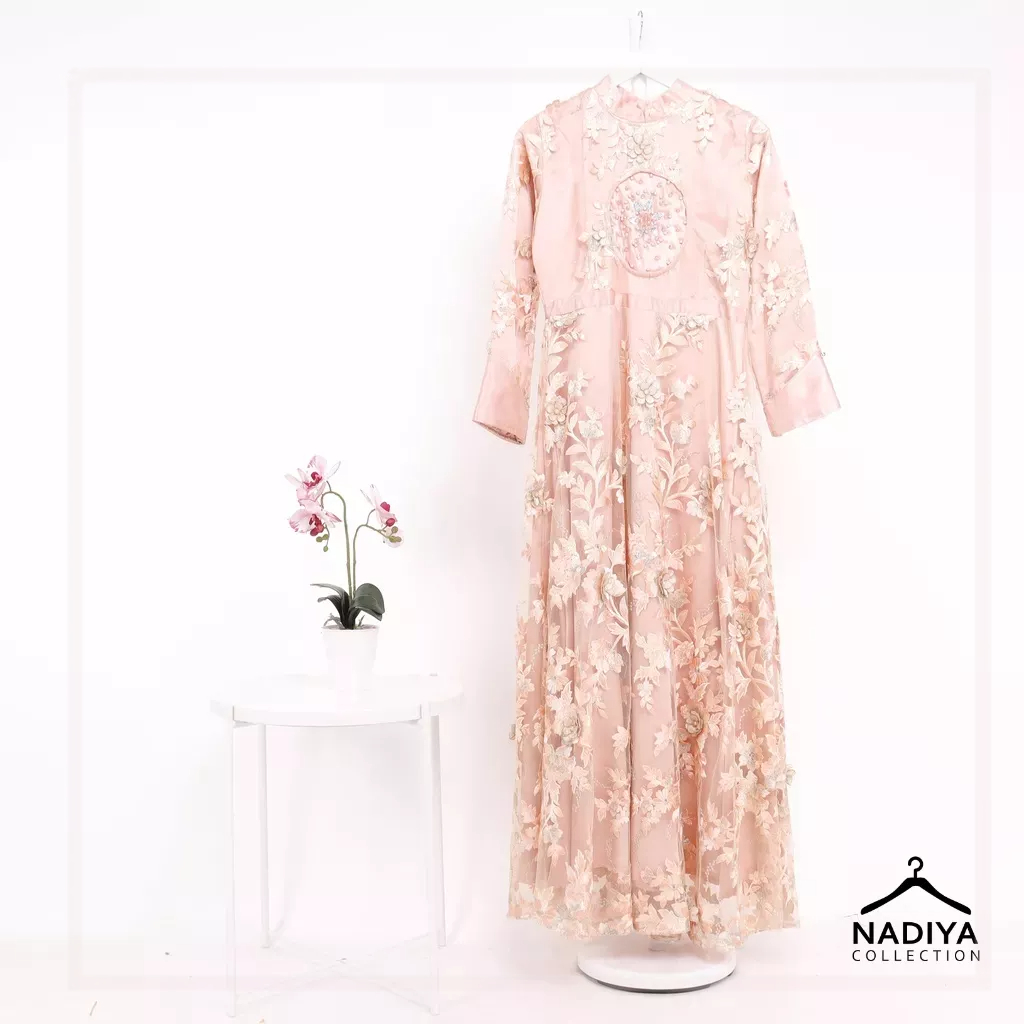 Hikmat Fashion Prive - ayu Hamidah Abaya - Dress Ashila Premium by Nadiya