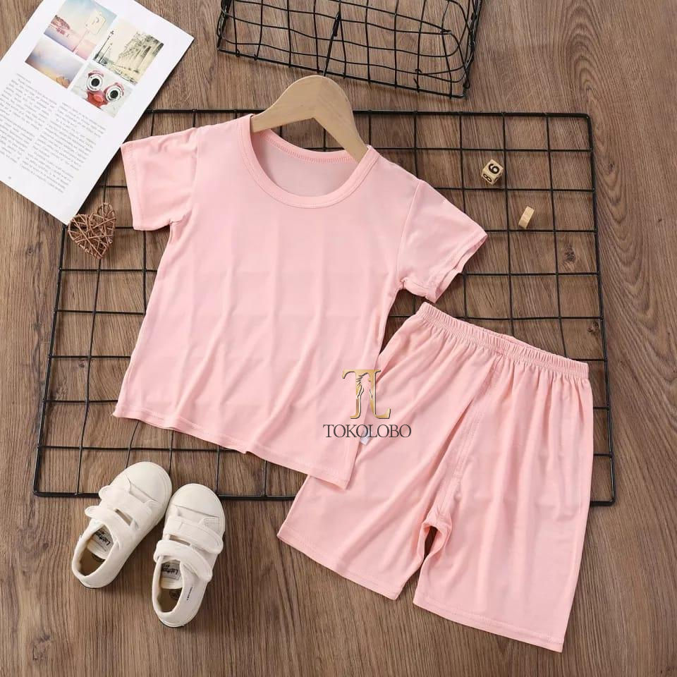 tokolobo Set anak polos (soft spandex)