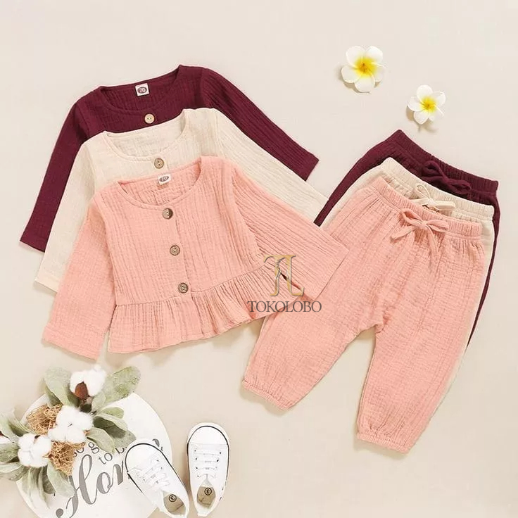 TOKOLOBO SALE SET ANAK PEREMPUAN KROWA [Estimasi 1 bulan - 4 tahun]