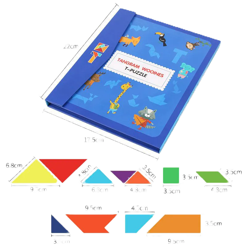 Mainan Edukasi Children Magnet Tangram / Puzzle Tangram Anak