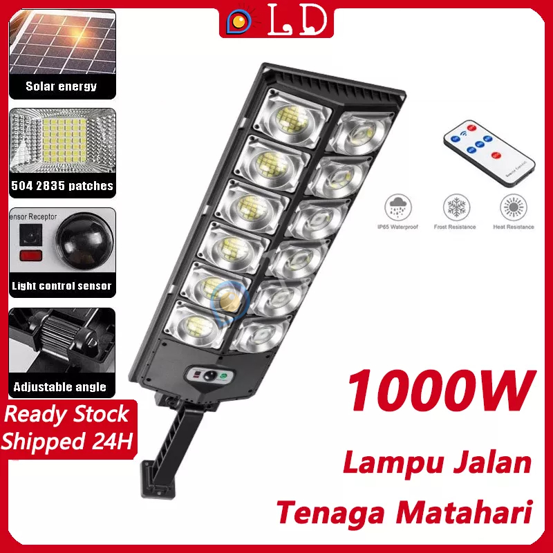 [COD] 1000W lampu jalan tenaga matahari Lampu Solar Lampu 3 modes motion sensor suitable for garden courtyard solar cell lampu Solar Cell lar Panel Waterproof lampu jalan tenaga matahari LAMPU LED TENAGA MATAHARI Lampu Solar Lampu Putih