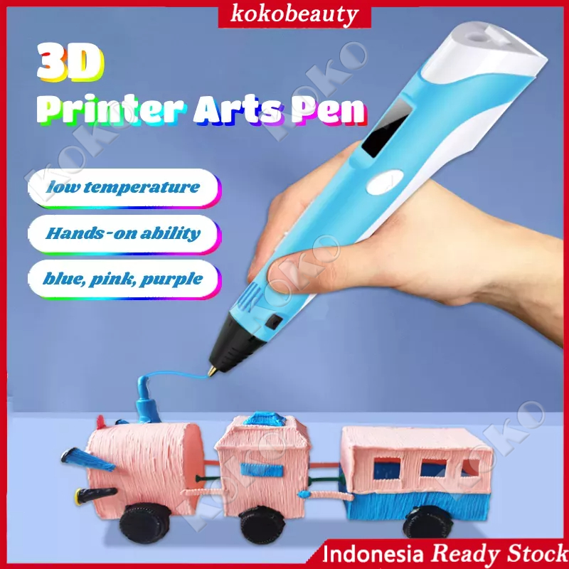 24 Jam Kirim!!!3D Printing Pen 3D Printer Arts Pen Making Doodle Arts Crafts USB Cable Intelligent Murah 3D Pen Free PLA Filament