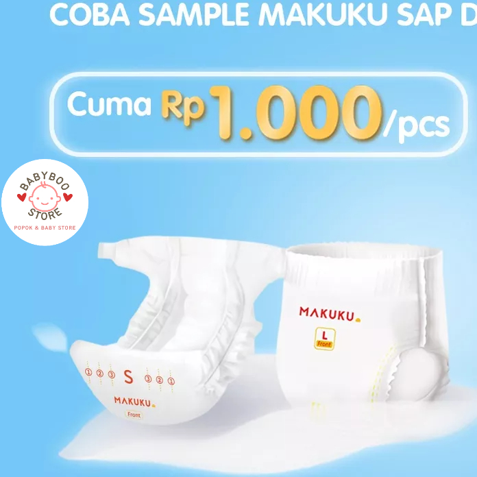 [TIDAK UNTUK DIJUAL] 1 PCS Sample  MAKUKU SAP Diapers Slim Ukuran NB/S/M/L/XL/XXL (travel size)