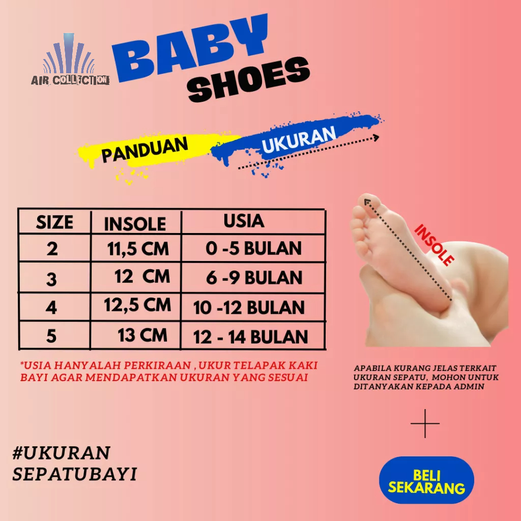 Sepatu Bayi Perempuan Balet Beri Gesper Baby Shoes Prewalker 0 6 12 Bulan