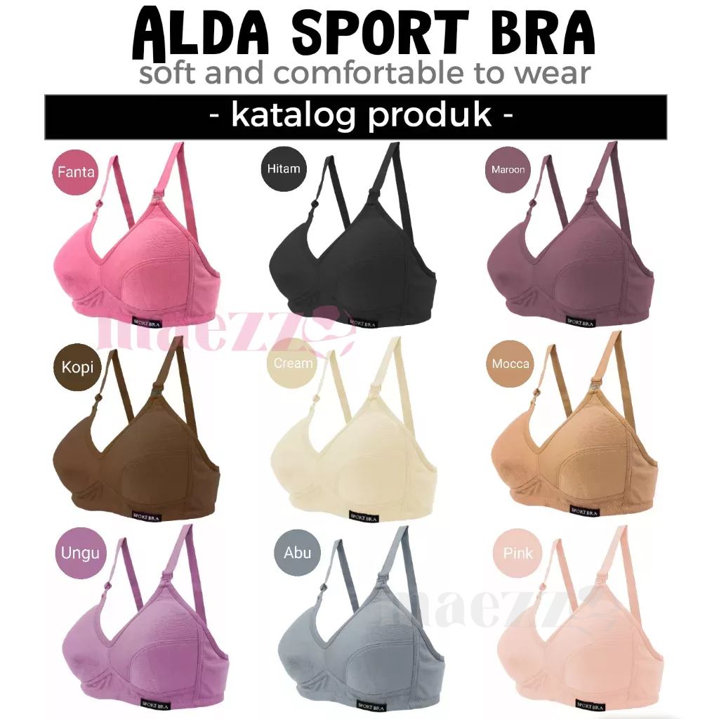 SPORT BRA BIG SIZE / BH WANITA DEWASA JUMBO KAIT / HAK 3 UK 44/46 TANPA KAWAT & BUSA