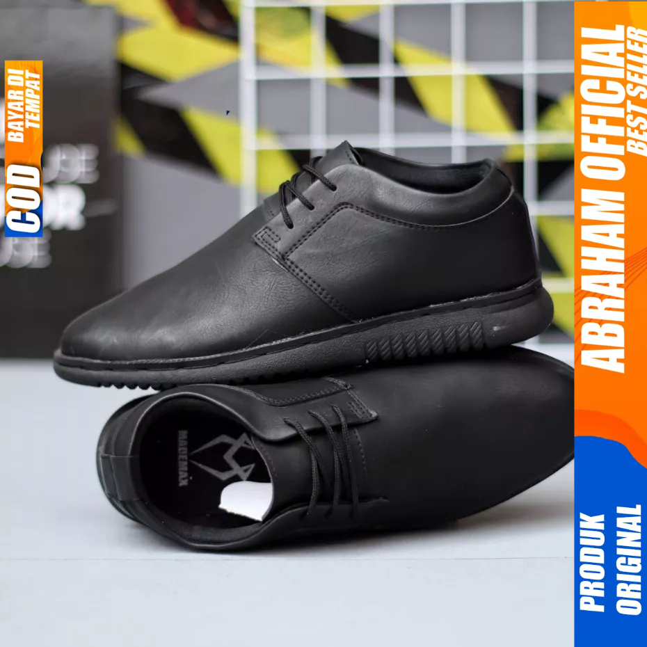 Sepatu Formal Oxford Pantofel Hitam Pria Casual