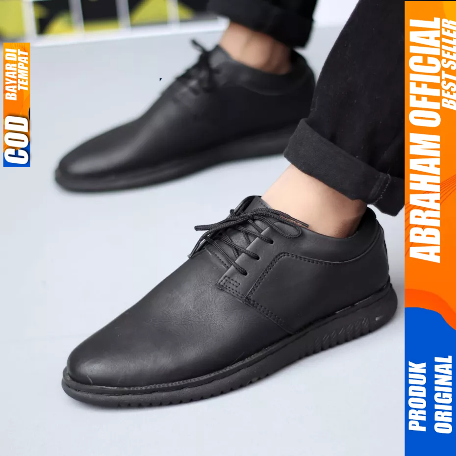 Sepatu Formal Oxford Pantofel Hitam Pria Casual