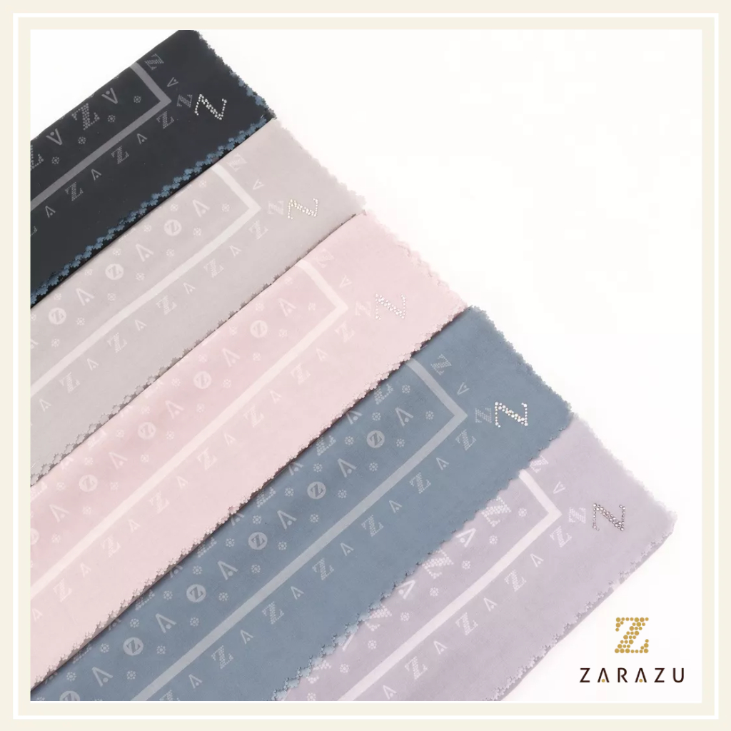 Nada Chic Scarf - Vivi Scarf Monogram Voile Square XL Premium by Zarazu