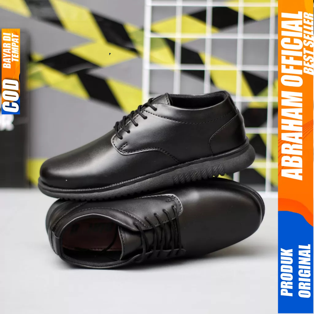 Sepatu Casual Oxford Formal Hitam Kerja Pantofel Pria