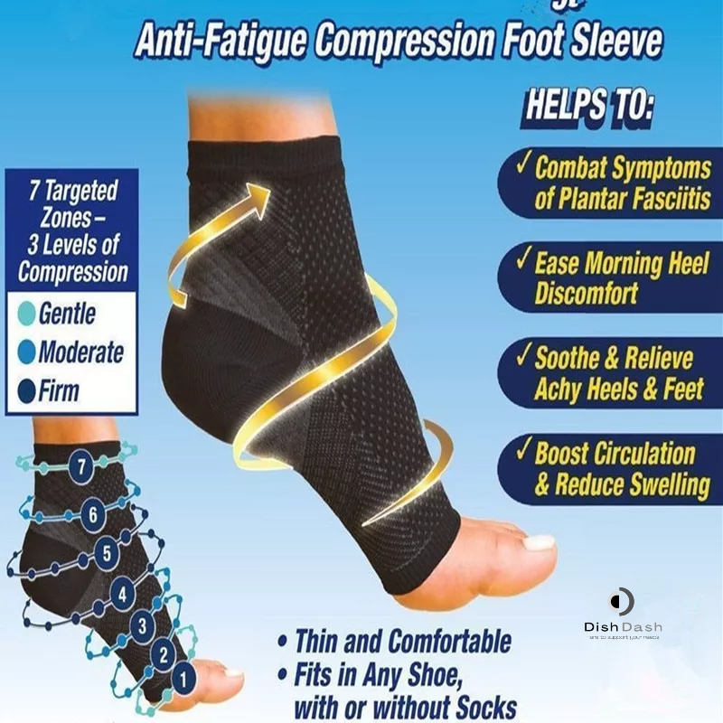 [BAYAR DI TEMPAT] 1 Pasang Kaos Kaki Olahraga Compression Support Angkle Support / Pelindung Tumit Anti Lelah / Anti Fatigue Compression Socks